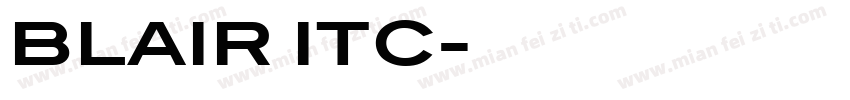 BLAIR ITC字体转换